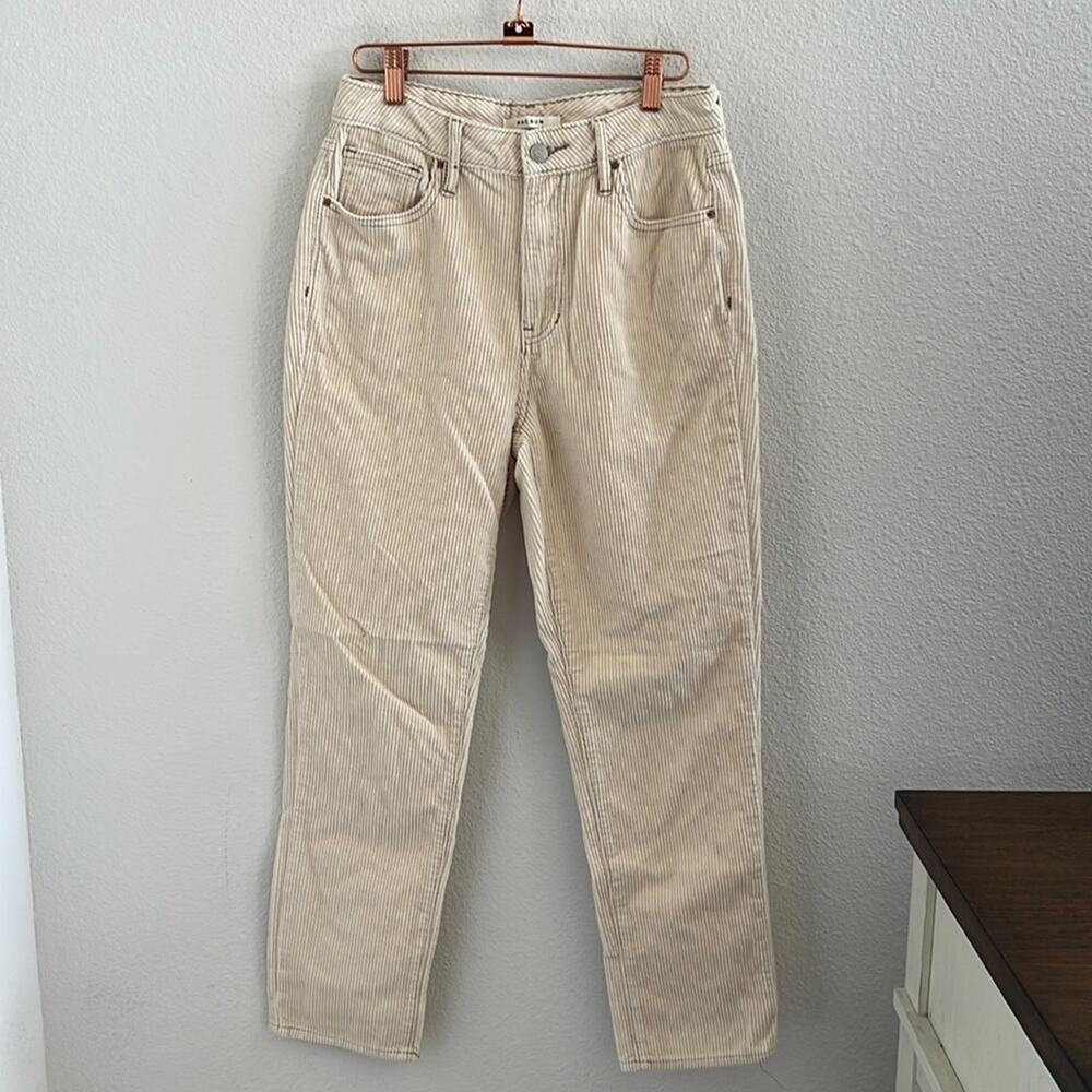 PacSun Cream Corduroy Mom Jean Ribbed Pants 27